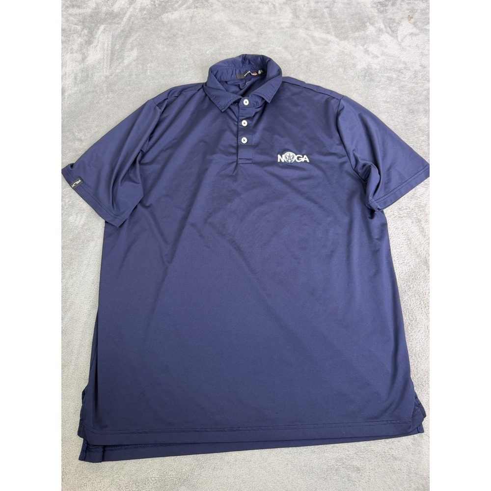 RLX Ralph Lauren Short Sleeve Polo Shirt Men's Size Large Blue